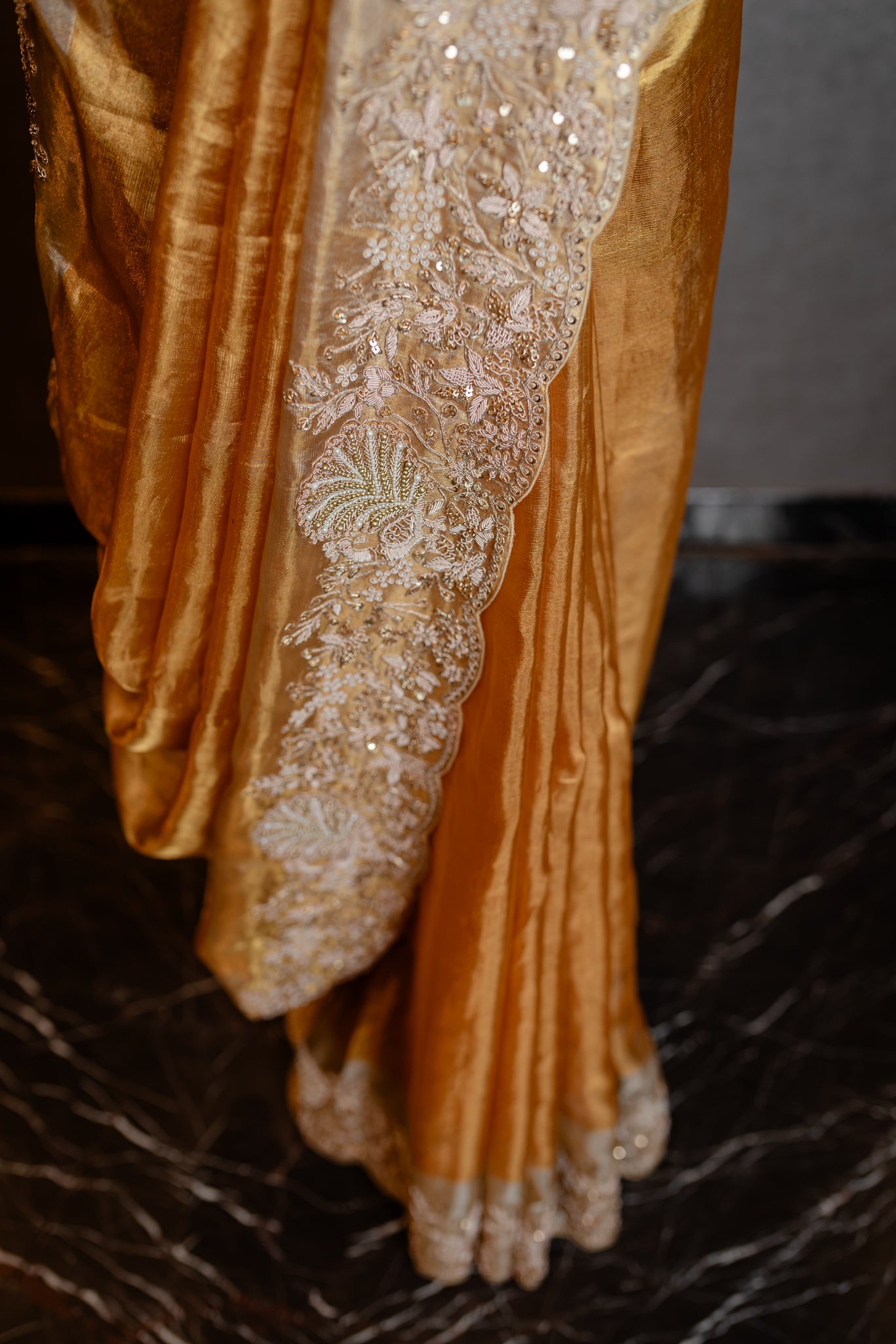 LUXURY HANDCRAFTED PURE KANCHI TISSUE SAREE SS-1058