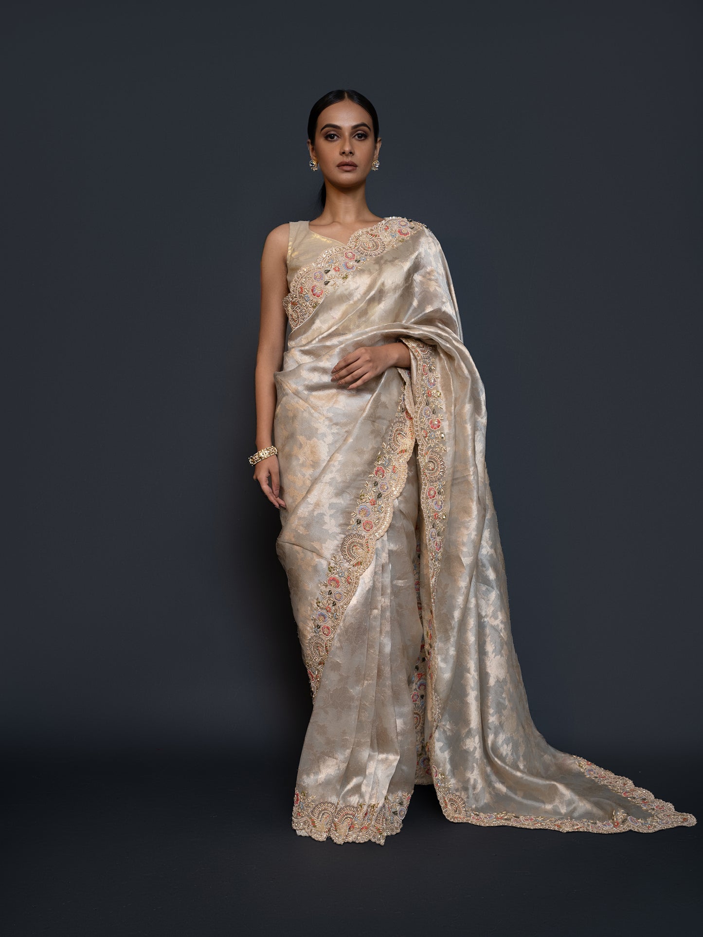 Soothing Beige Saree