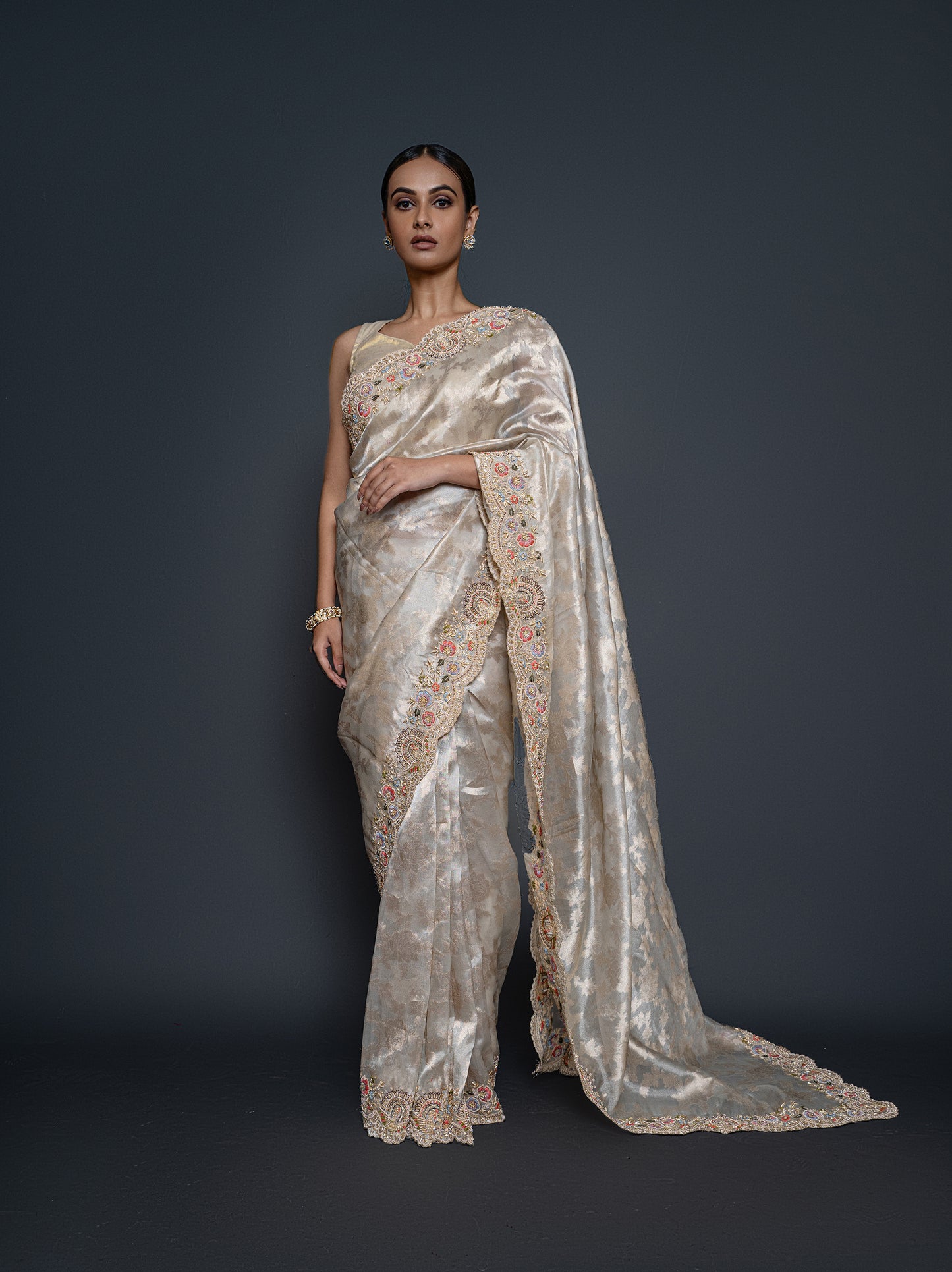 Soothing Beige Saree