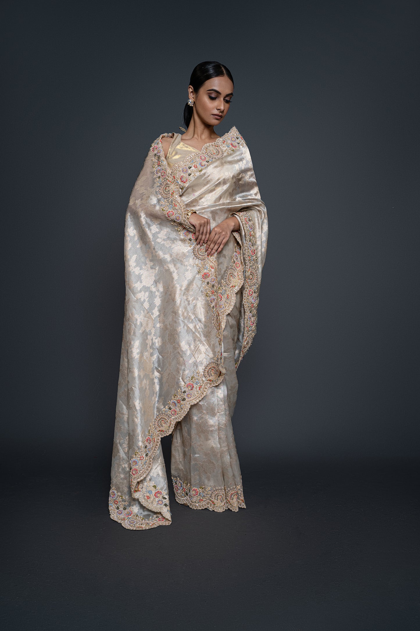 Soothing Beige Saree