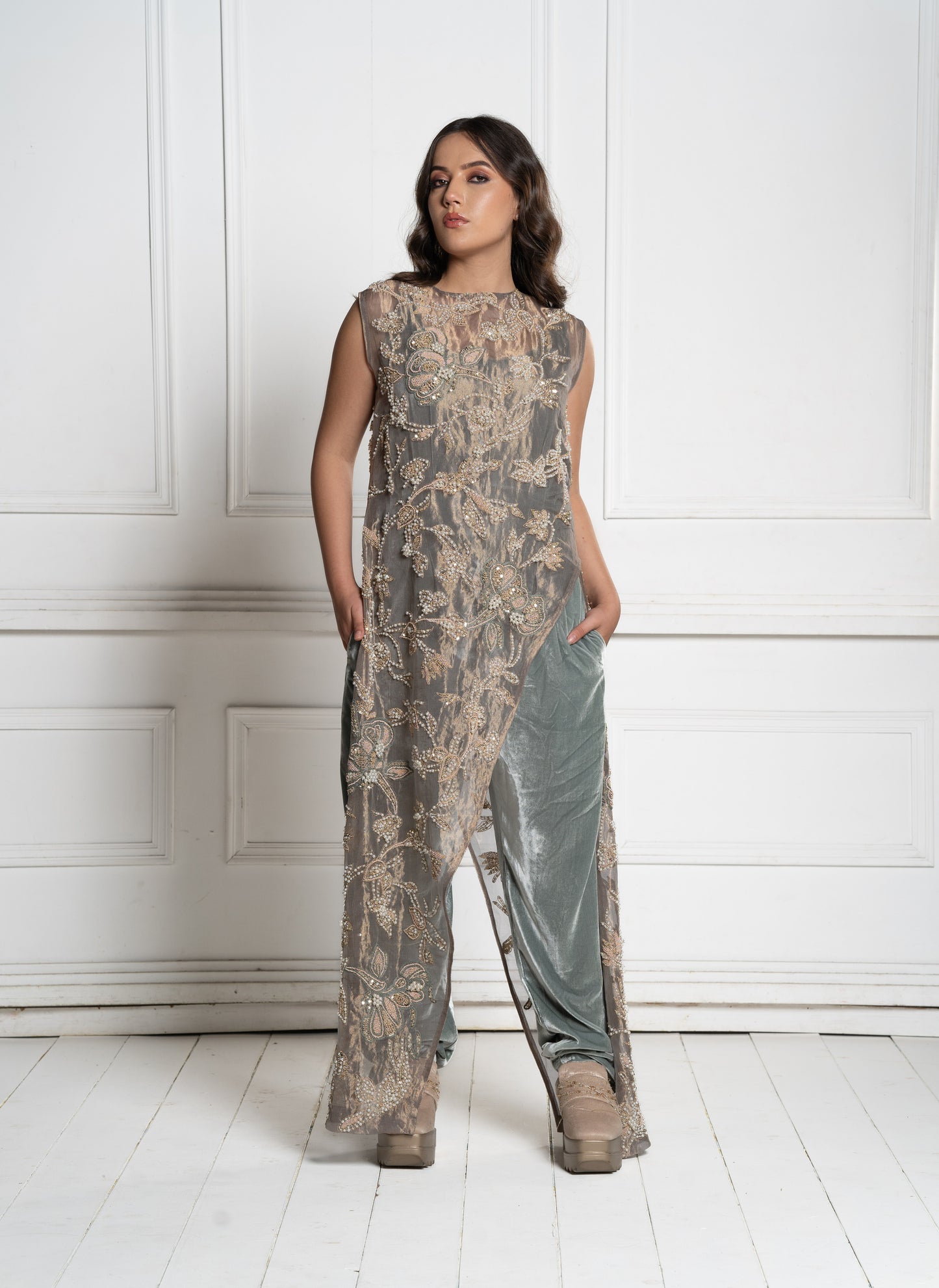 Luxurious velvet jumpsuit (GS2041)