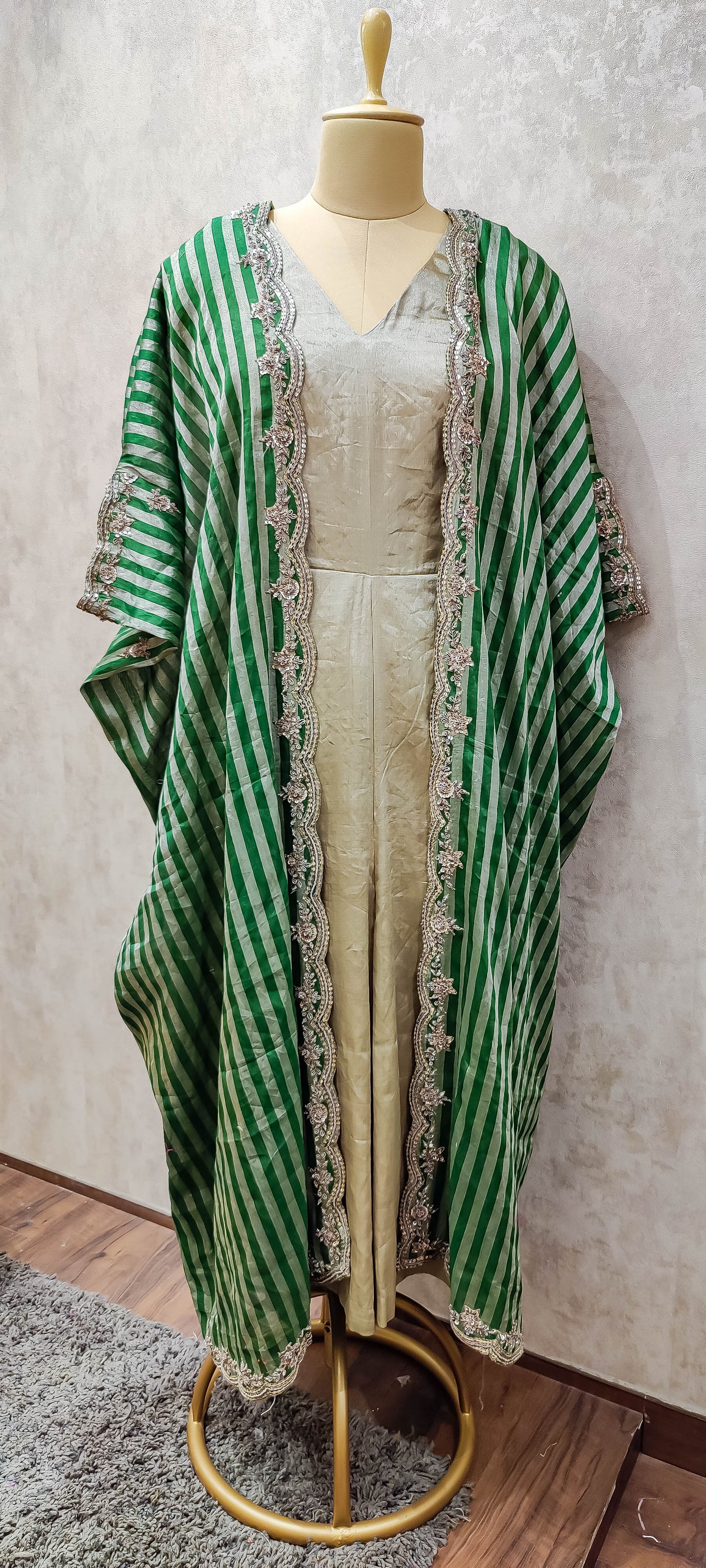 Lush Green Jumpsuit & Cape