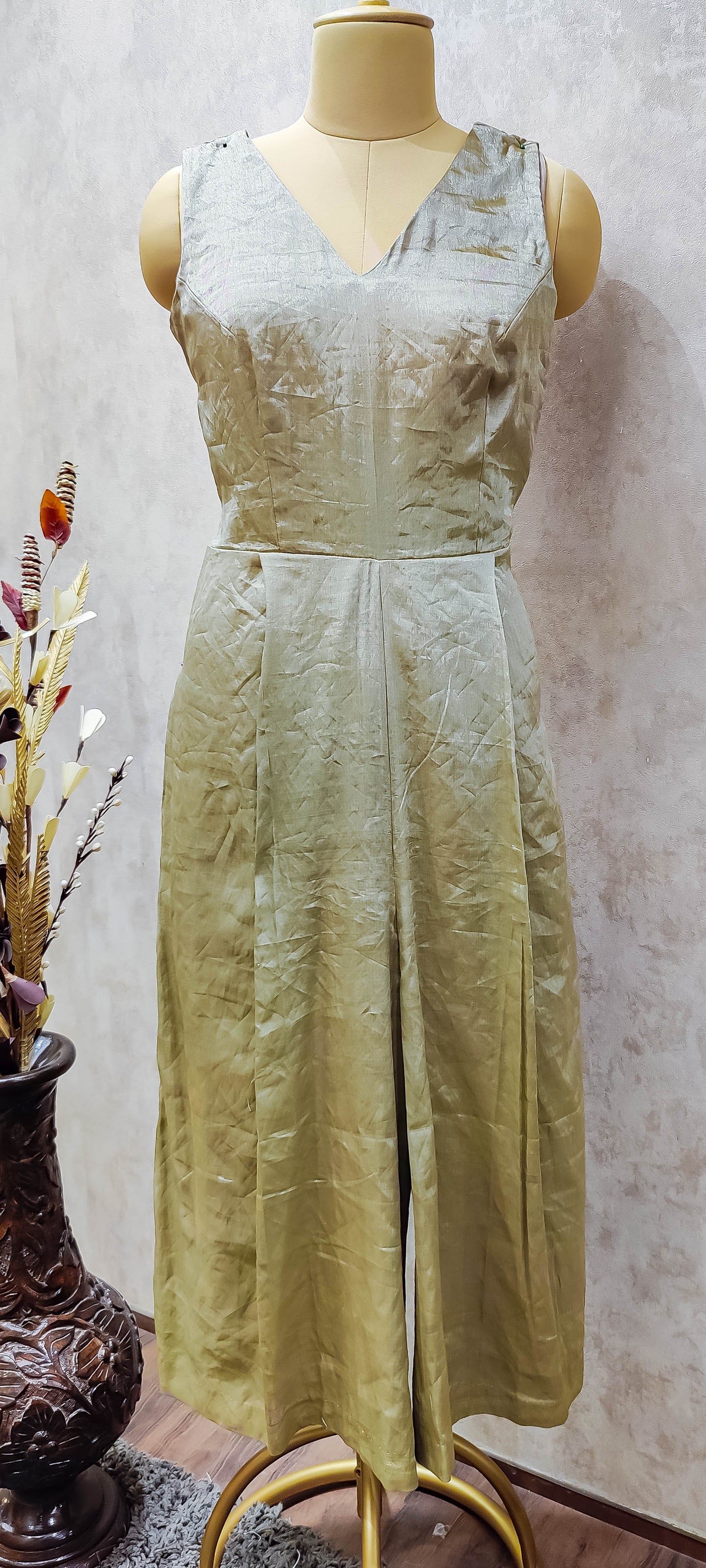 Lush Green Jumpsuit & Cape