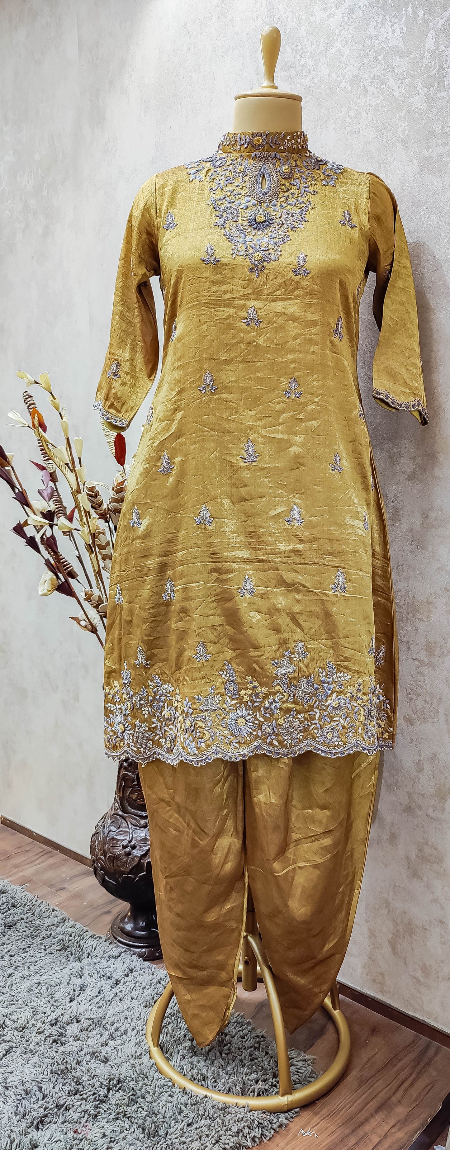 Pure Banarasi Tissue Kurta & Pant (No Dupatta)