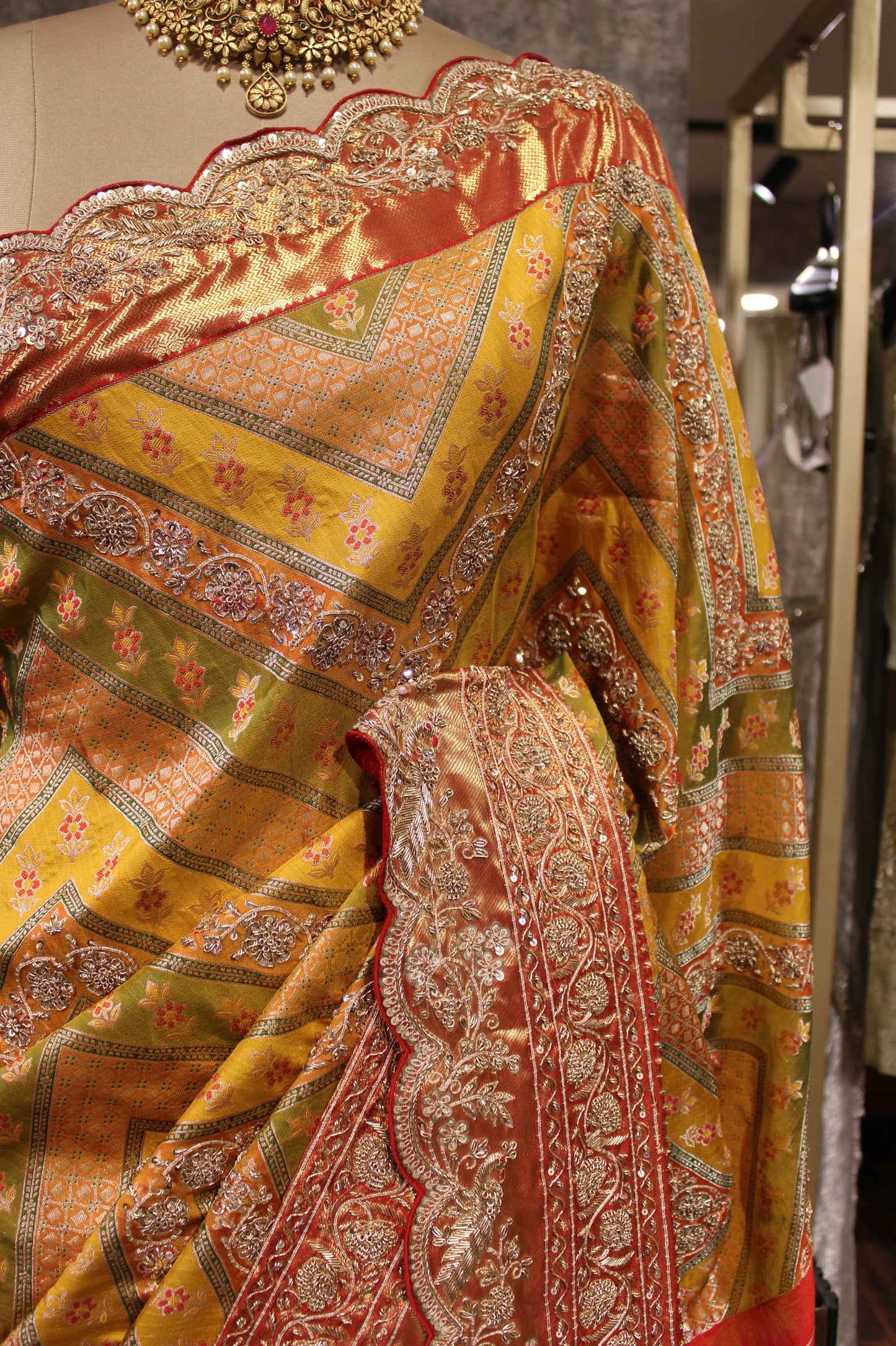 KANJIVARAM SAREE IN TRADITIONAL FESTIVE HUES