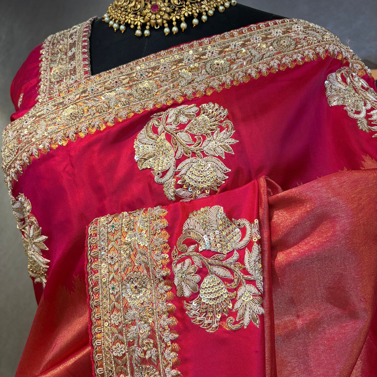 RAKTAKANCHANI PATTU SAREE