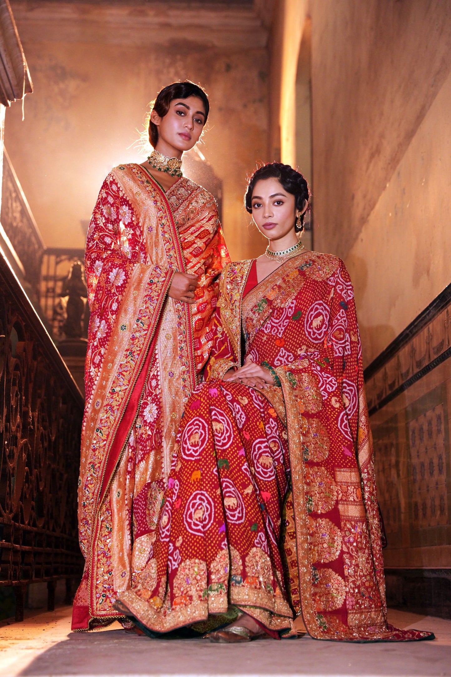 Bandhani Saree with Intricate work(GH 207)