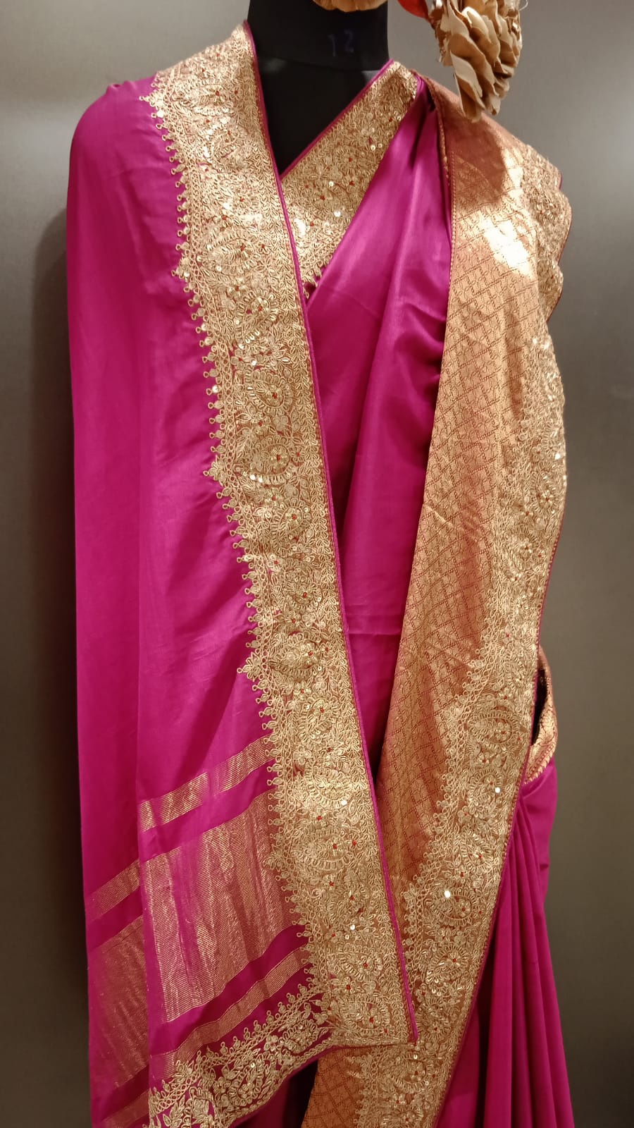 Wine woven silk saree(6247)