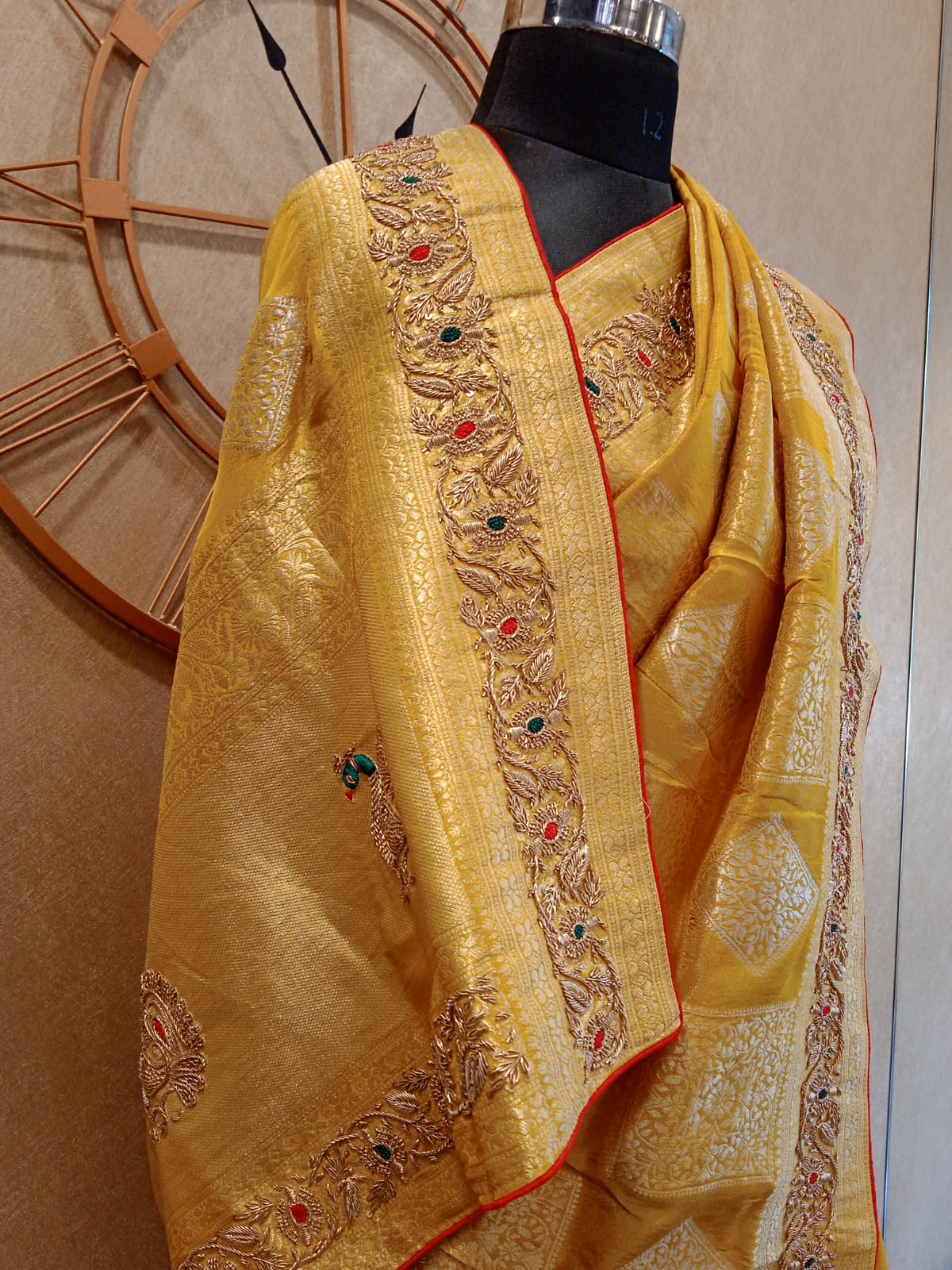 Yellow Tissue Saree 6236