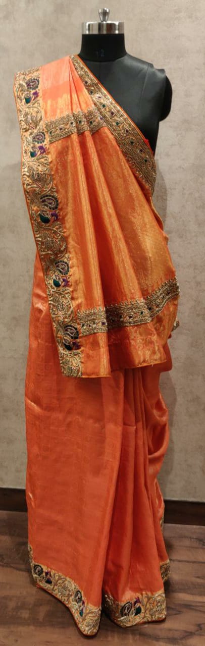 Orange Banarasi Saree (SS 164)