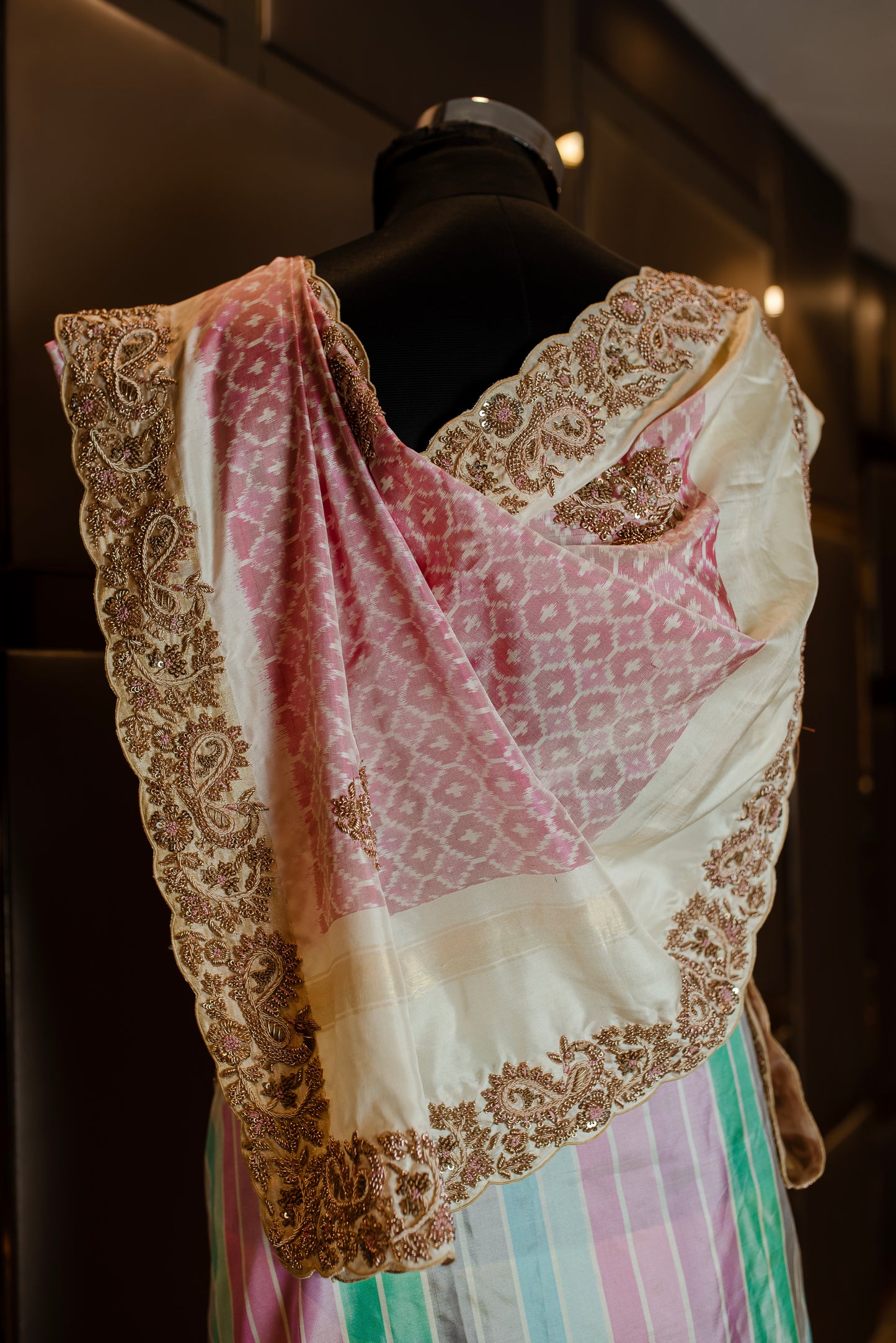 LUXORIOUS HANDCRAFTED IKKAT SAREE SS-1054