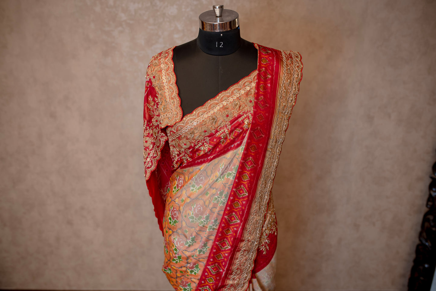 PURE EMBROIDERED POCHAMPALLY IKKAT SAREE SS-1053