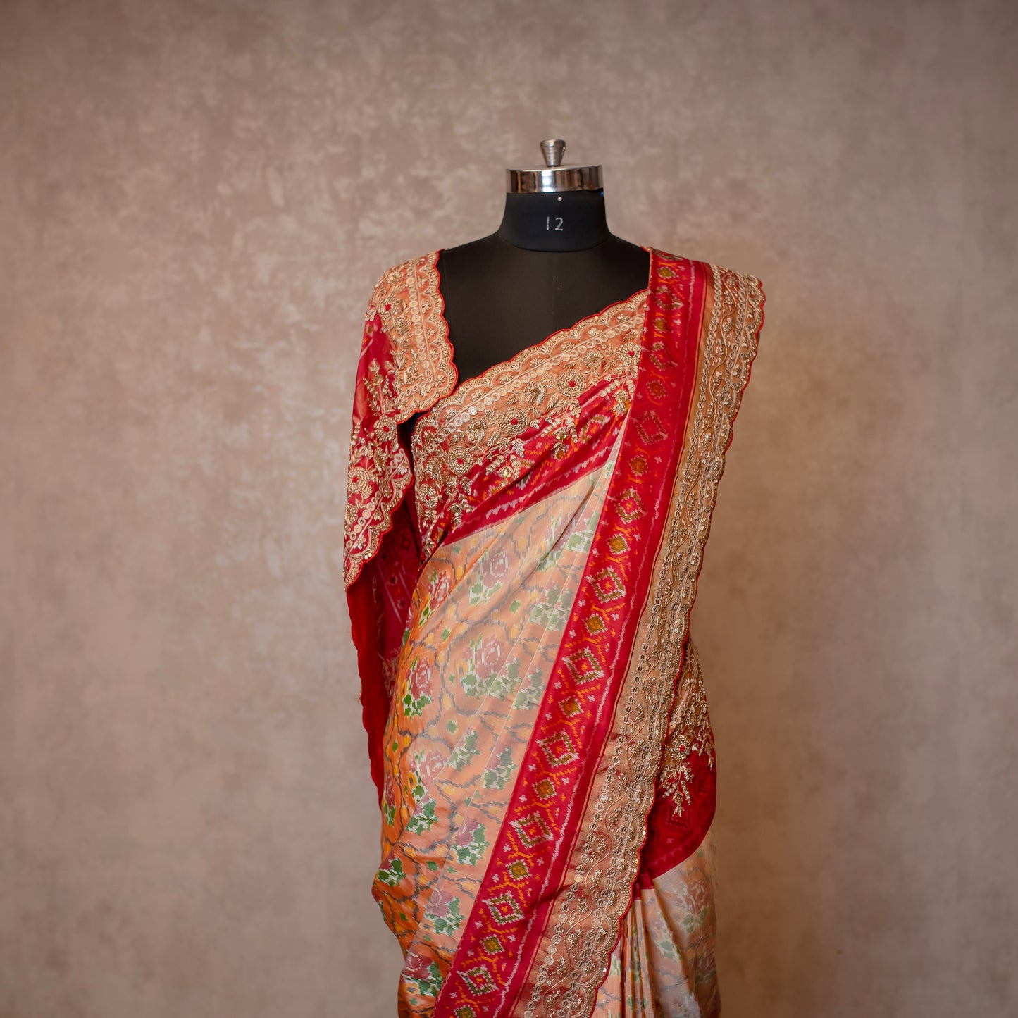 PURE EMBROIDERED POCHAMPALLY IKKAT SAREE SS-1053