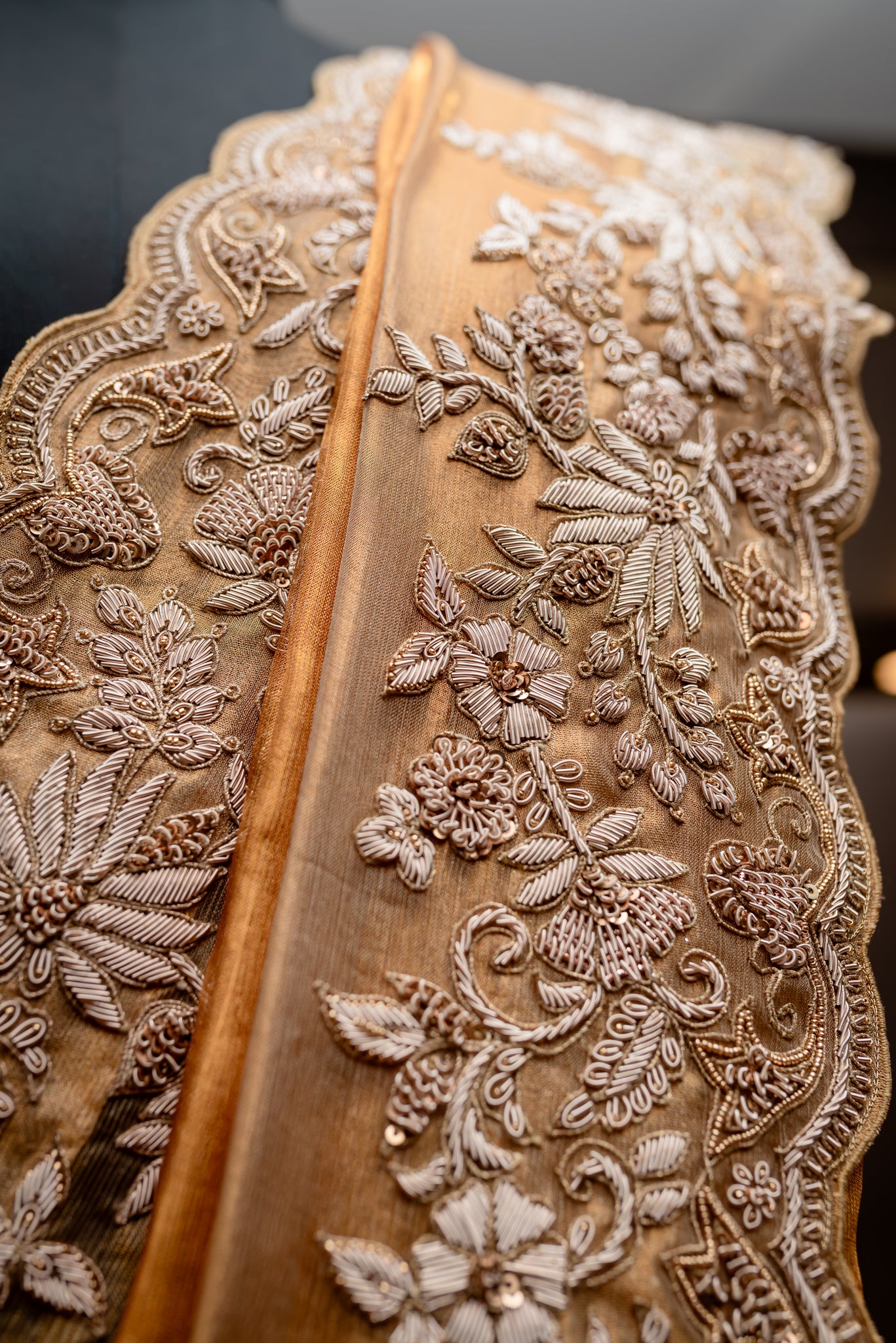 LUXORIOUS HANDCRAFTED PURE KANCHI TISSUE SAREE SS-1072