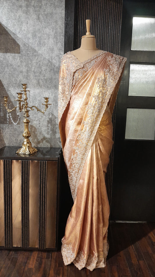 HANDEMBROIDERED PURE KANJIVARAM SARERE SS-1445