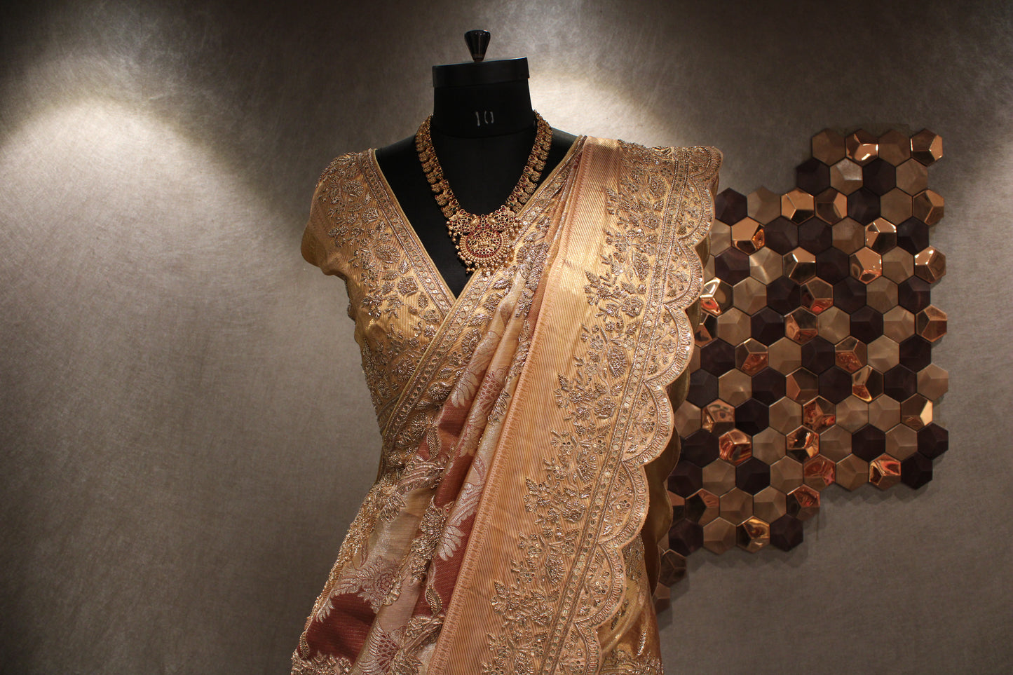 HEIRLOOM KANJIVARAM SILK SAREE WITH RICH HAND EMBROIDERY