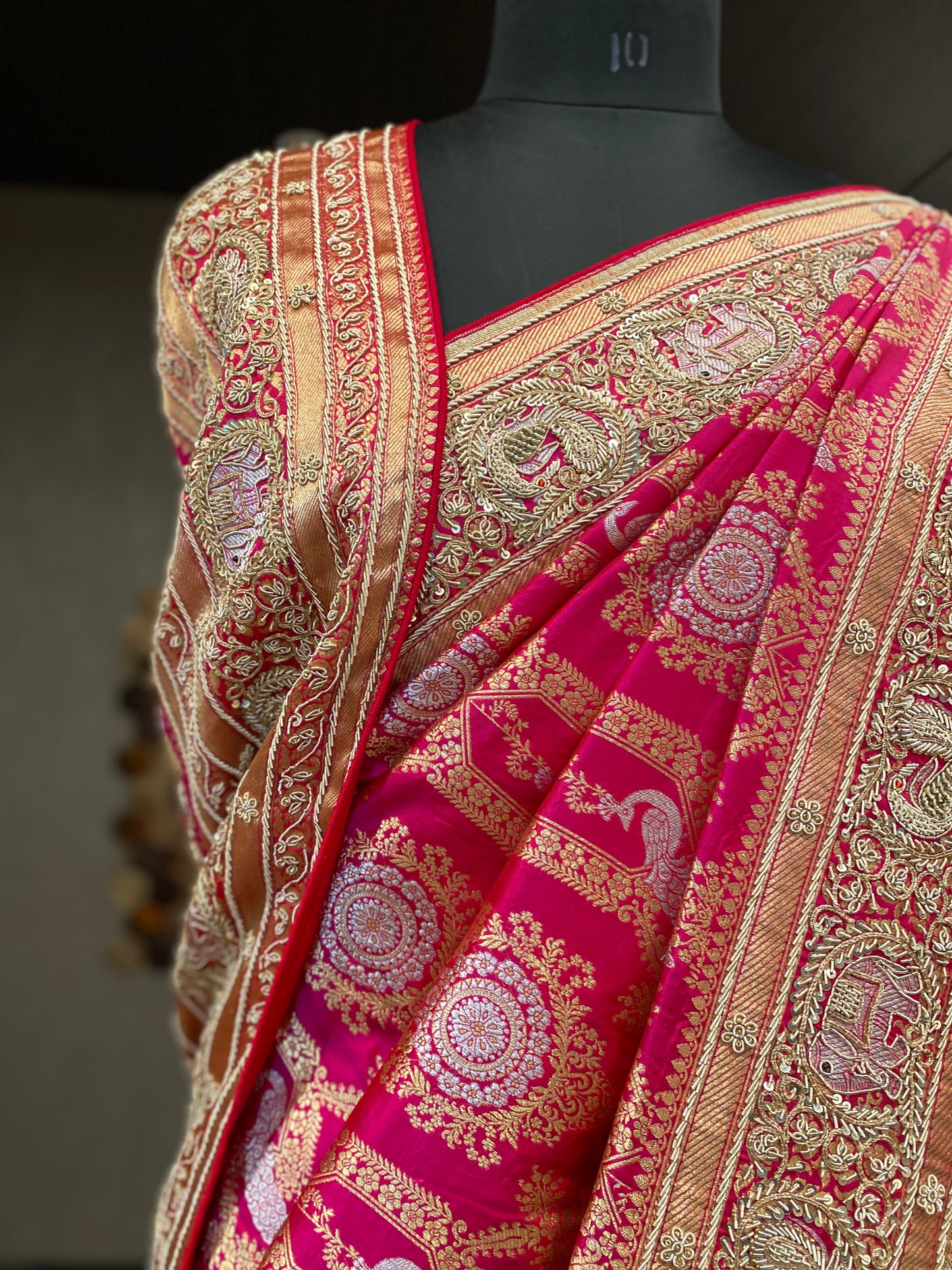 REGAL RED KANJIVARAM SAREE