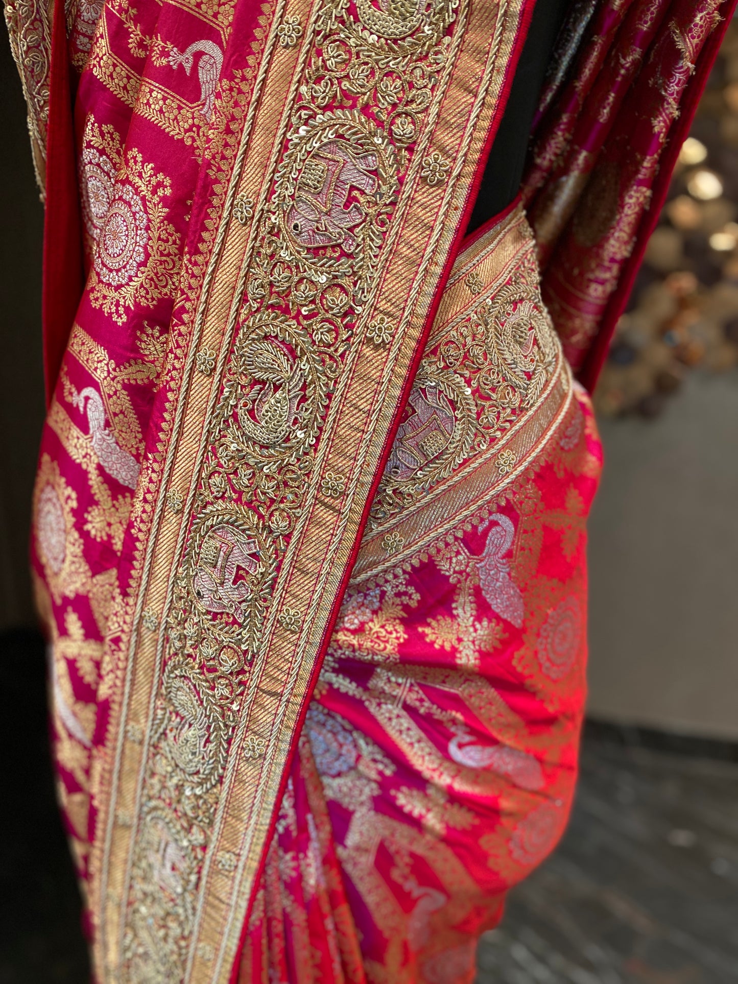 REGAL RED KANJIVARAM SAREE