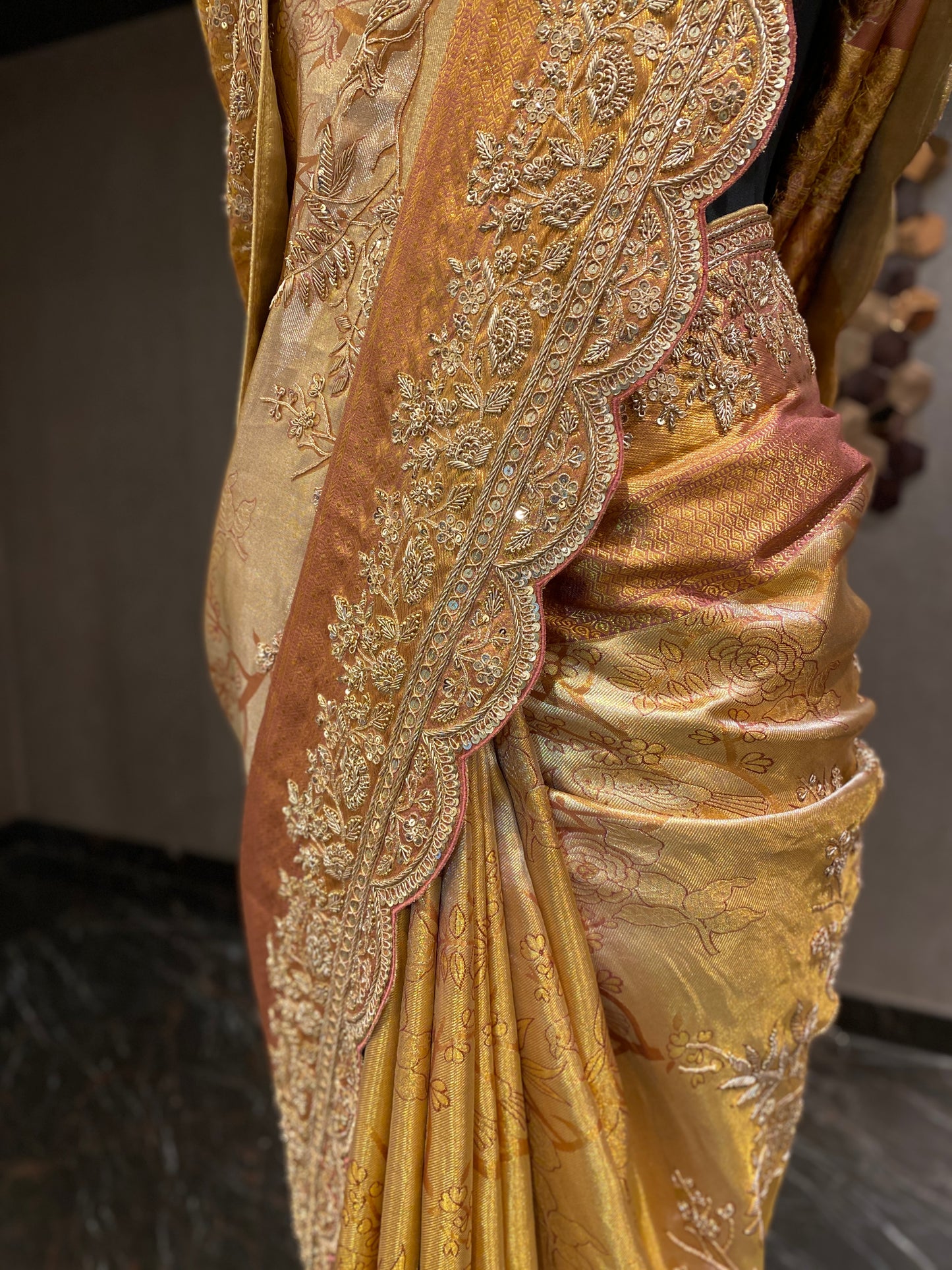 TIMELESS ELEGANCE: EMBELLISHED KANJIVARAM SILK SAREE