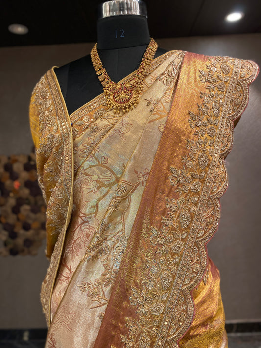 TIMELESS ELEGANCE: EMBELLISHED KANJIVARAM SILK SAREE