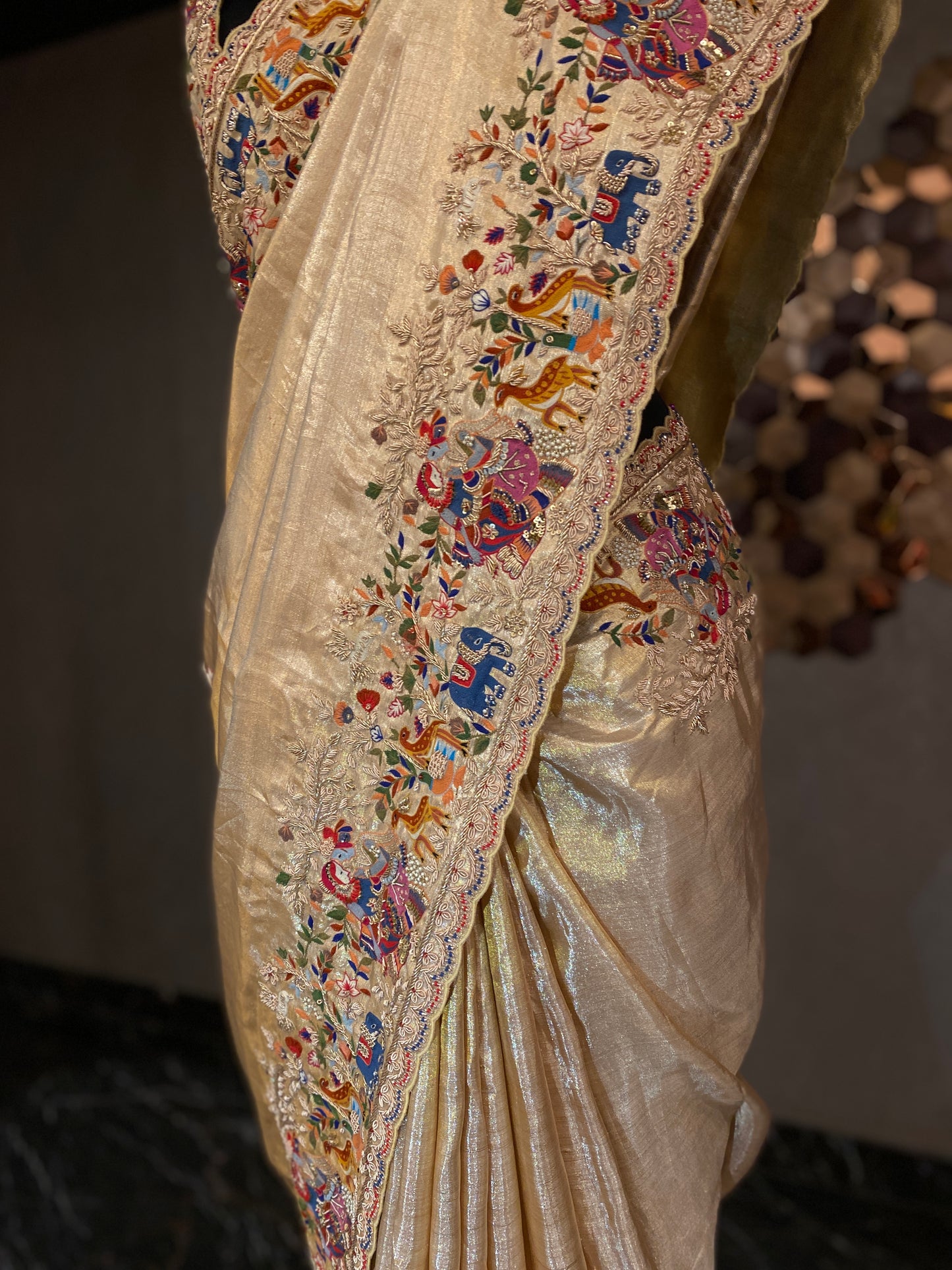 REGAL TALES KANJIVARAM TISSUE SAREE