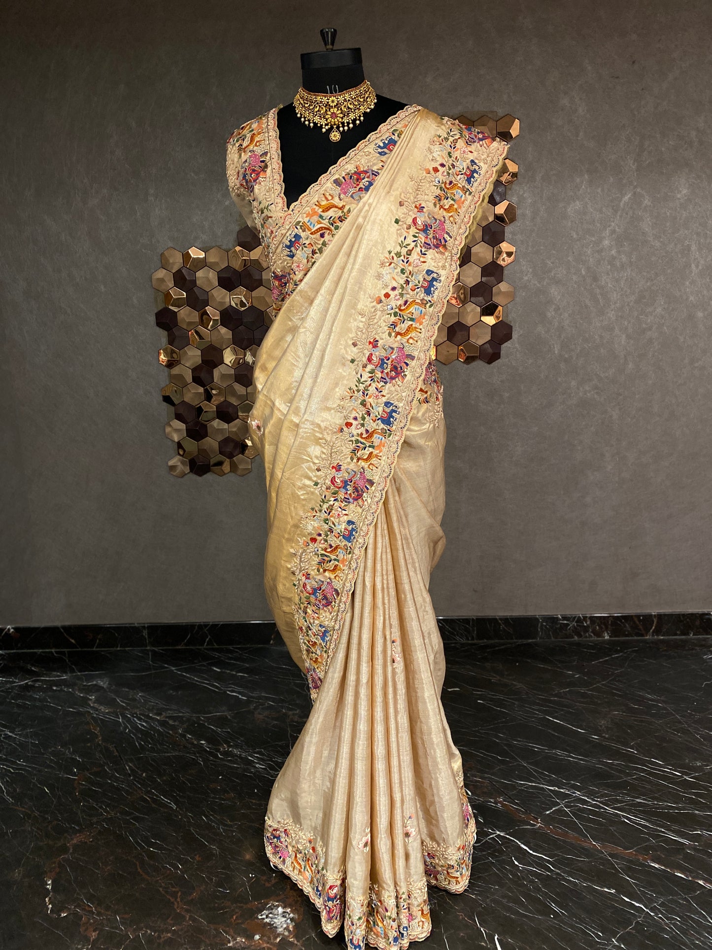REGAL TALES KANJIVARAM TISSUE SAREE