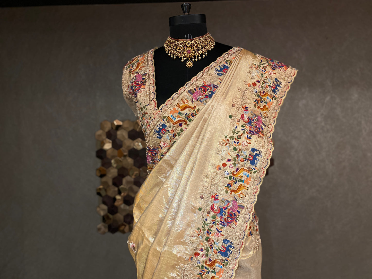 REGAL TALES KANJIVARAM TISSUE SAREE