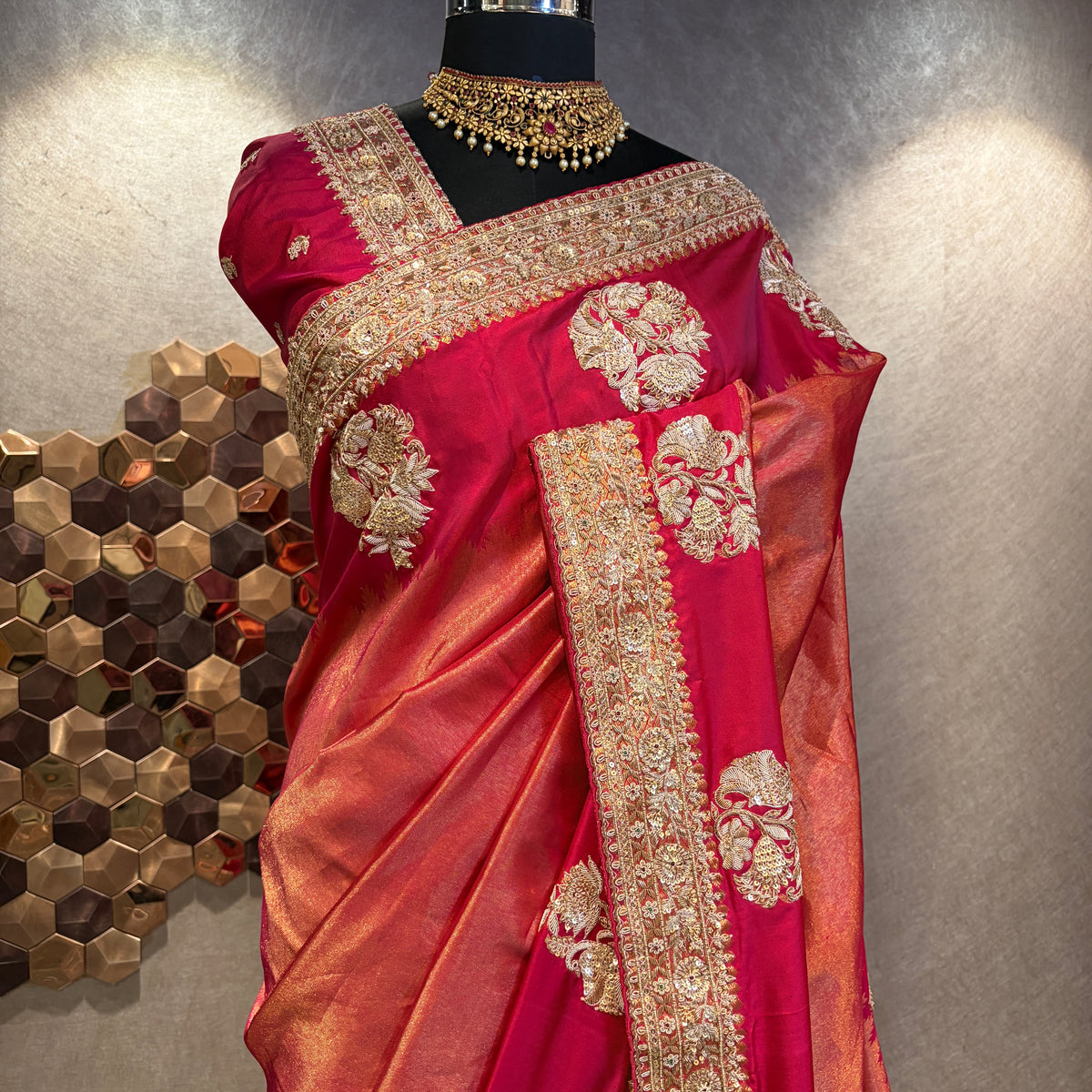 RAKTAKANCHANI PATTU SAREE