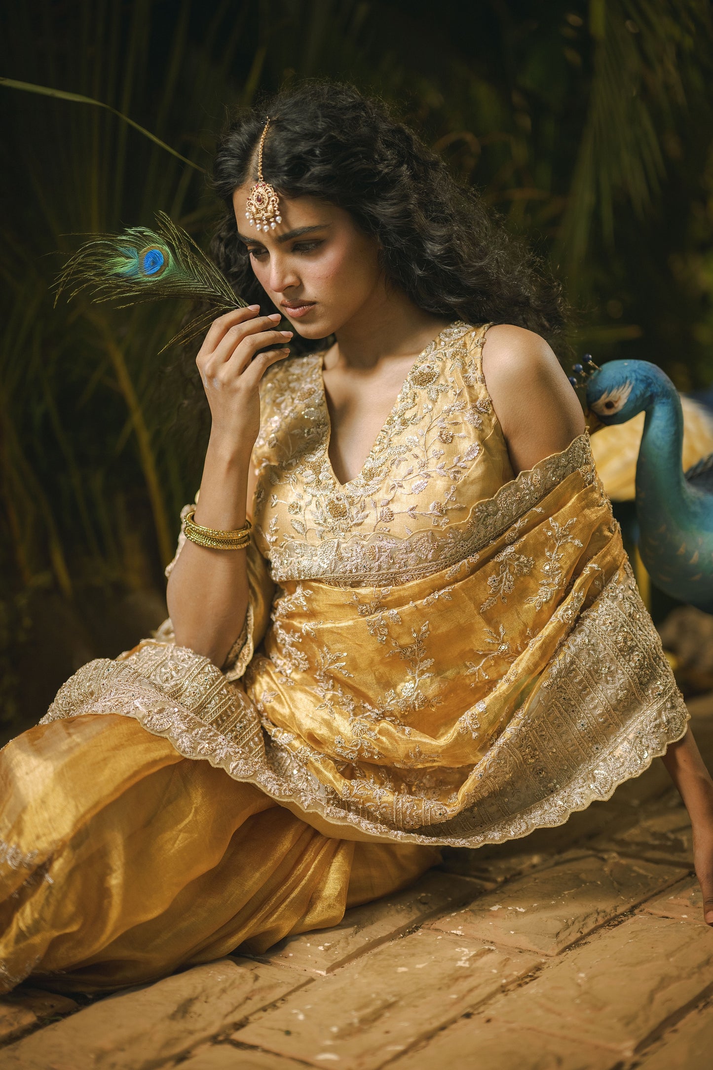 KANAKA PALLAVI KANCHI PATTU TANTU SAREE