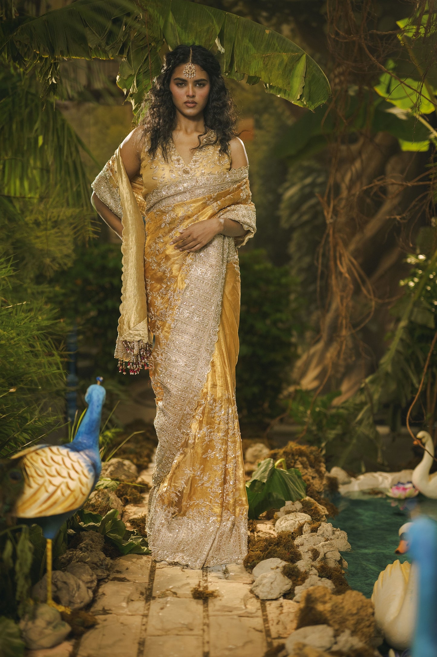 KANAKA PALLAVI KANCHI PATTU TANTU SAREE