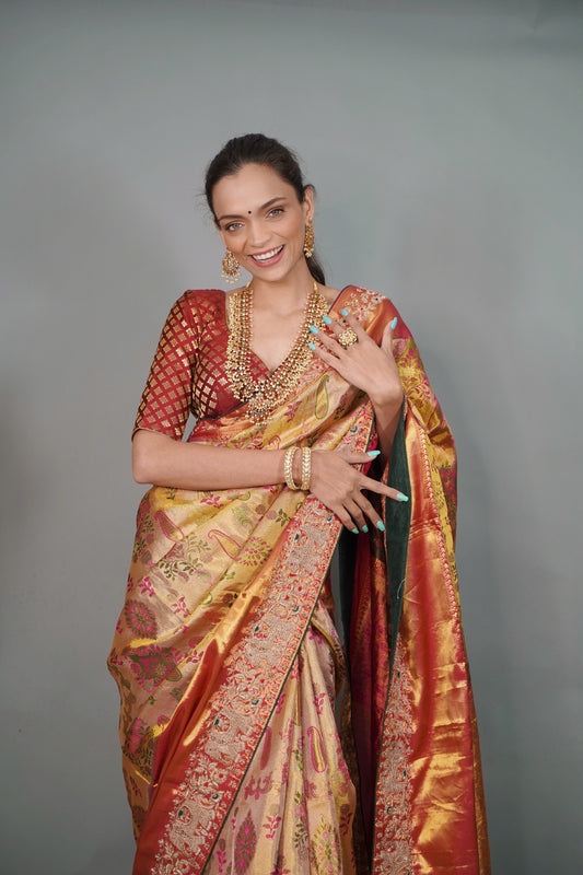 The Gold Kanchipuram Saree SS 531